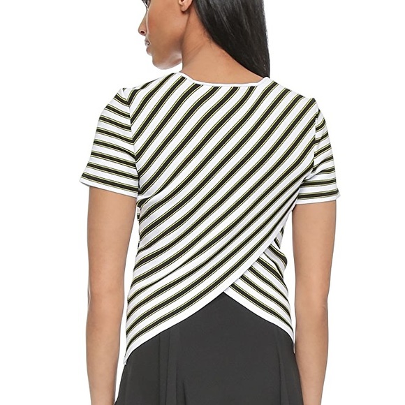 A.L.C Striped Dale Short Sleeve Blouse - Picture 2 of 8